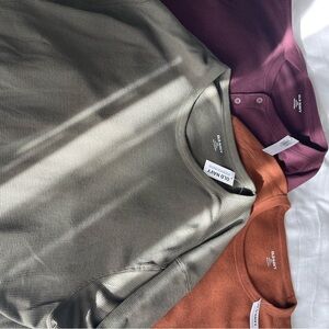 Men’s waffle knit long sleeve shirts set of 3